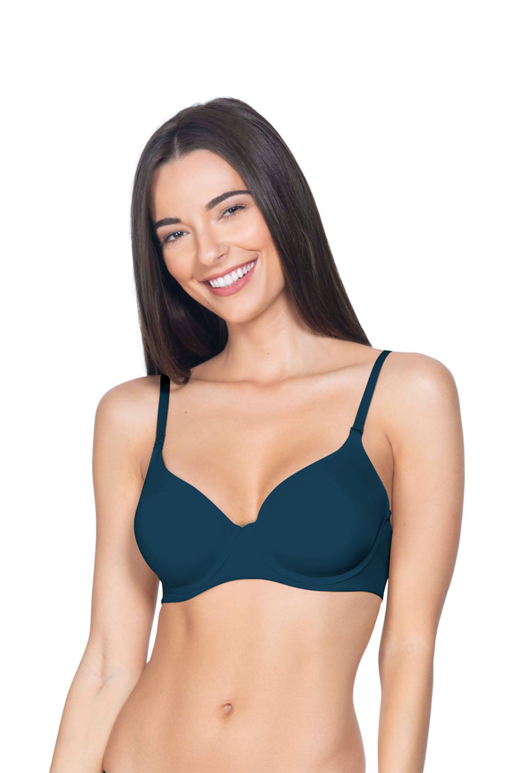 Smooth Moves Wired Bra 32B / Blue Wing Teal - amanté Bra