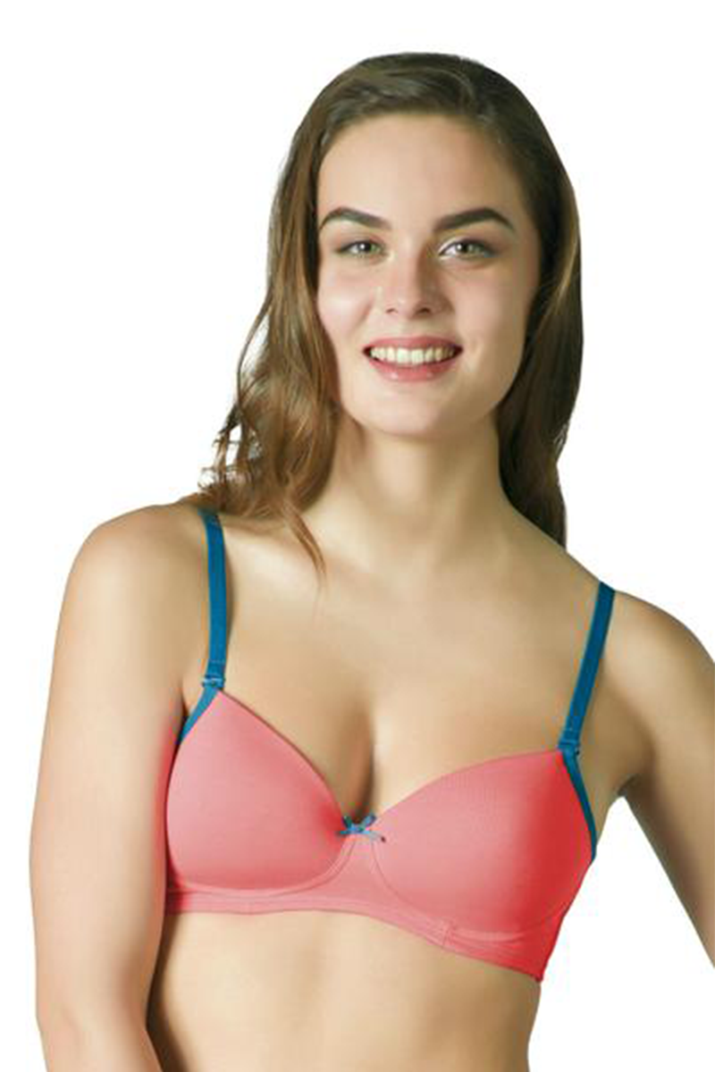 Radiant Chic Bra 32B / Sugar Coral-Moroccan Blue - amanté Bra - Image 12 of 12