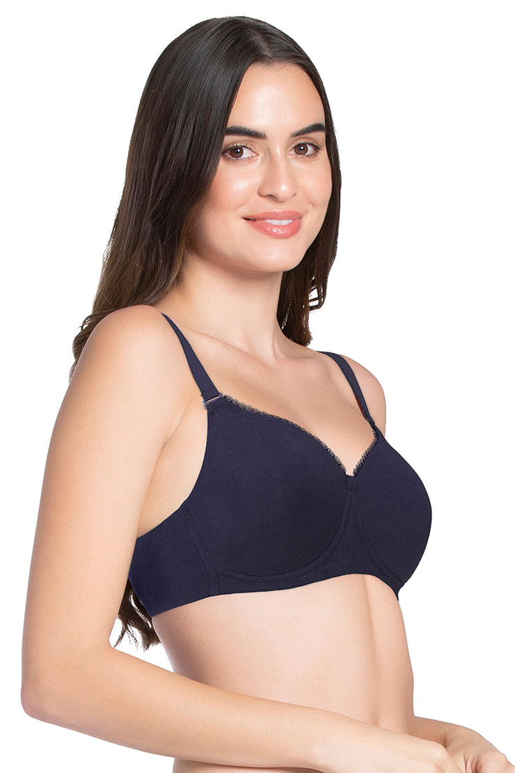 Buy AMANTE Midnight Non-Wired Fixed Strap Non Padded Women's T-Shirt Bra