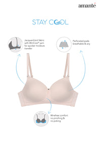 Stay Cool Padded Non-Wired Cooling Bra  - amanté Bra thumbnail 11