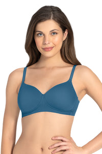 Stay Cool Padded Non-Wired Cooling Bra 32B / Blue Heaven - amanté Bra thumbnail 1