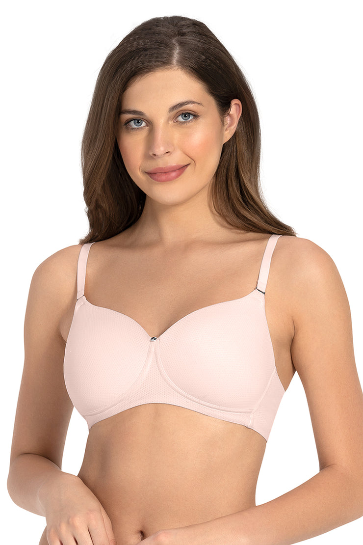 Stay Cool Padded Non-Wired Cooling Bra 32B / Rosewater - amanté Bra