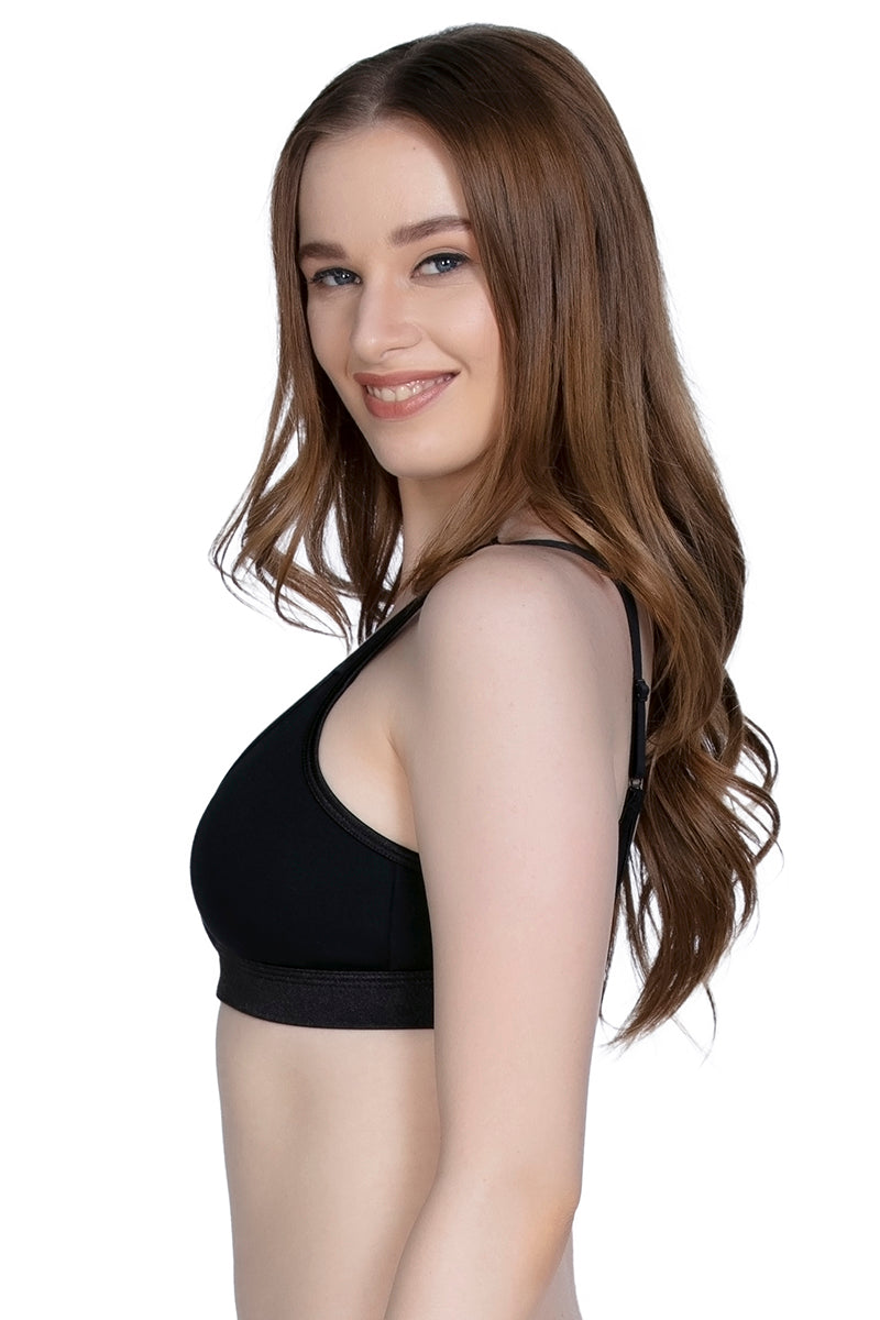 True Comfort V-Neck Non-Padded Non-Wired Bra  - amanté Bra
