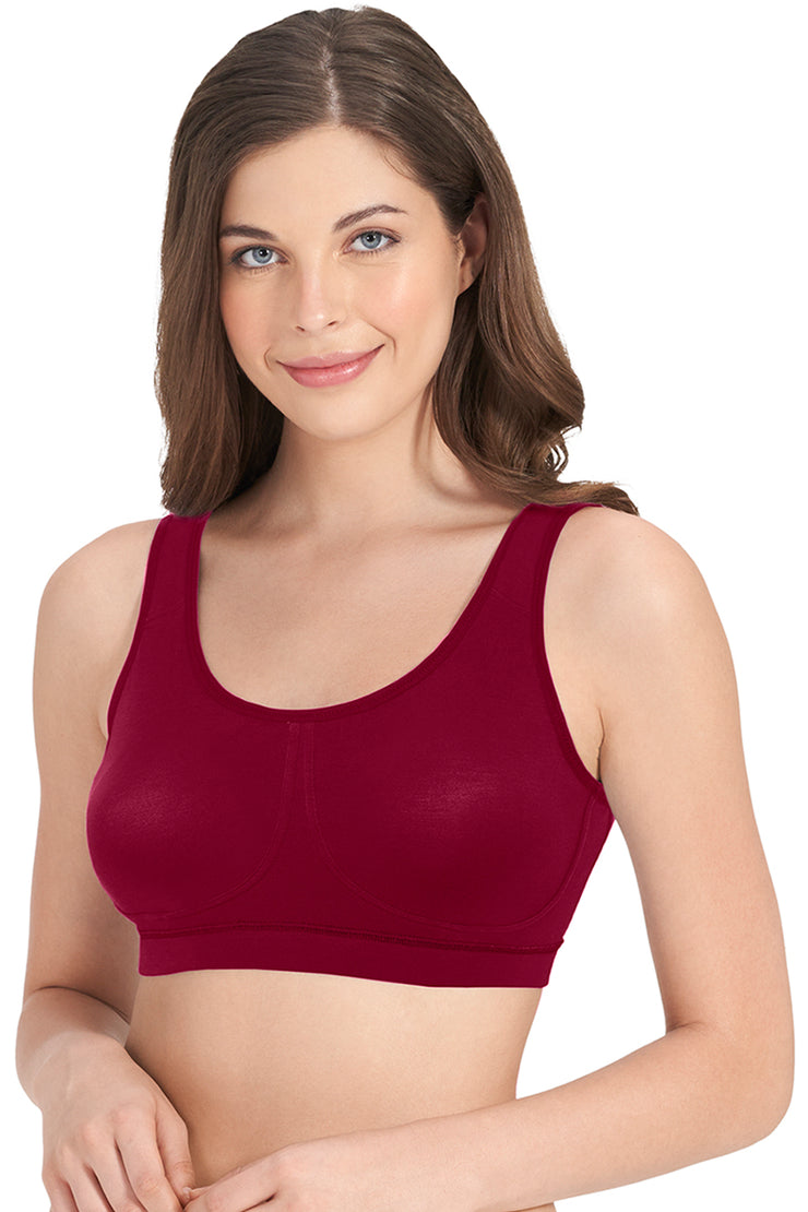 All Day at-Home Bra S / Beet Red - amanté Bra