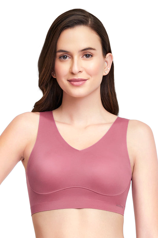 Skins V-Neck Bra S / Mellow Mauve - amanté Bra