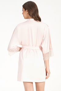 Lovestruck Satin Robe  - amanté  thumbnail 4