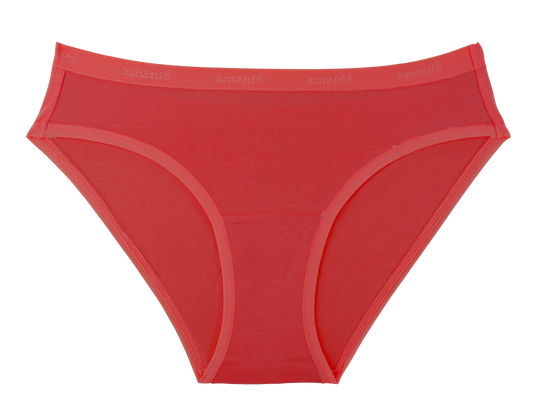 Cotton Single Brief-Crimson S / Crimson - amanté Pantie