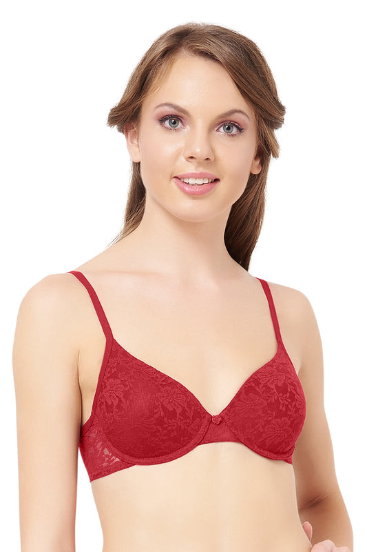 Floral Romance Bra 32B / Haute Red - amanté Bra
