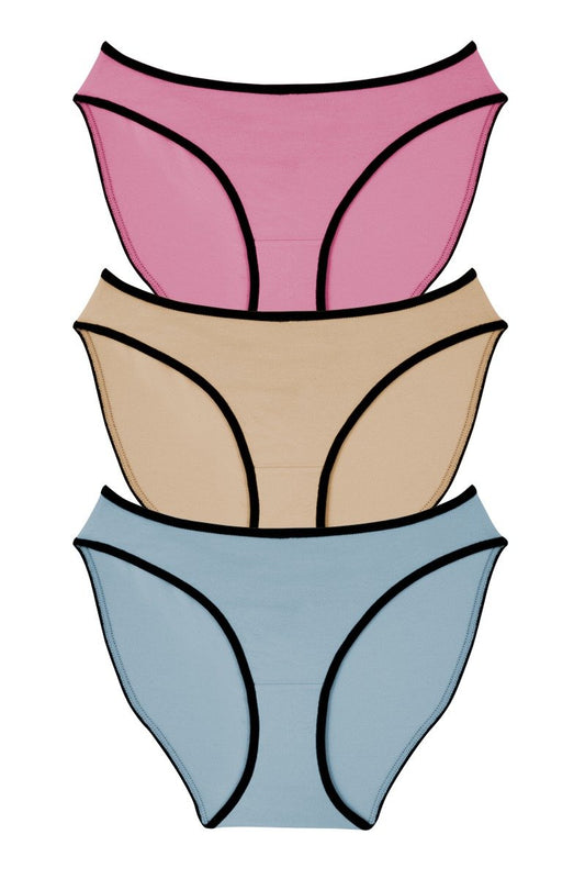Every de Cotton Bikini Brief Combo 7 S / Assorted - amanté Panty