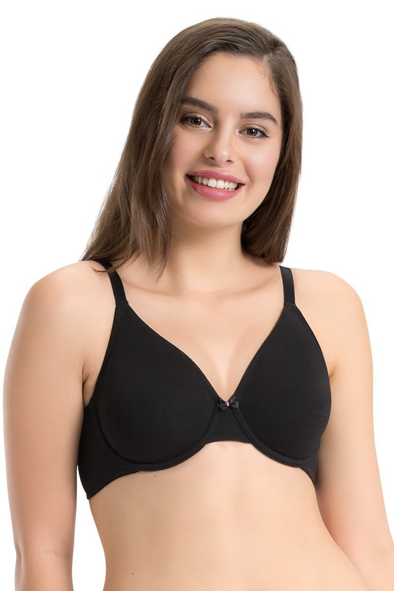 Every de Cotton Embrace Full Cover Bra 32C / Black - amanté Bra