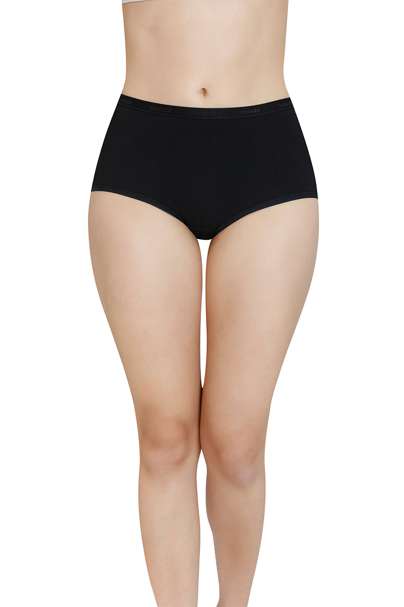 Cotton Full-Brief Solid Pack of 3 (Combo 5)  - amanté Pantie