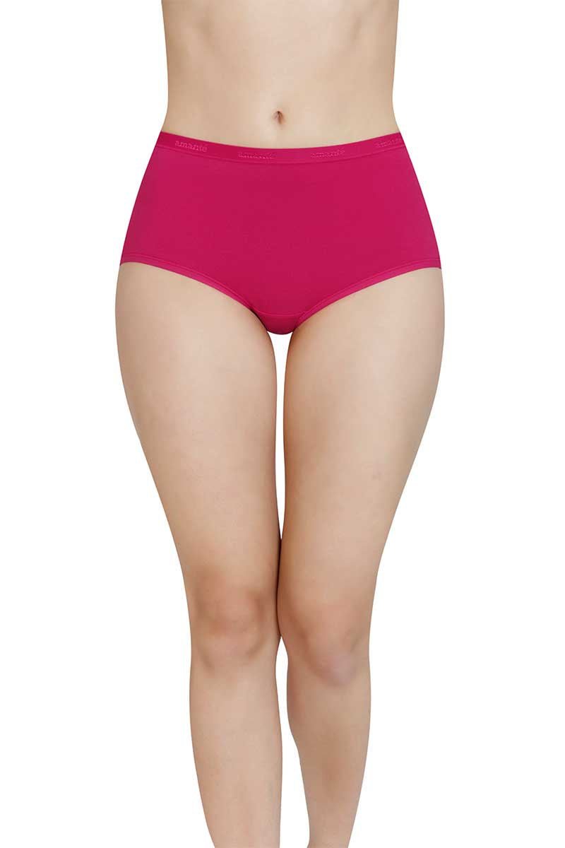 Cotton Full-Brief Solid Pack of 3 (Combo 6)  - amanté Pantie