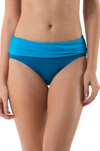 Ruched Swim Bottom S / Blue Sea - amanté Swimwear thumbnail 1