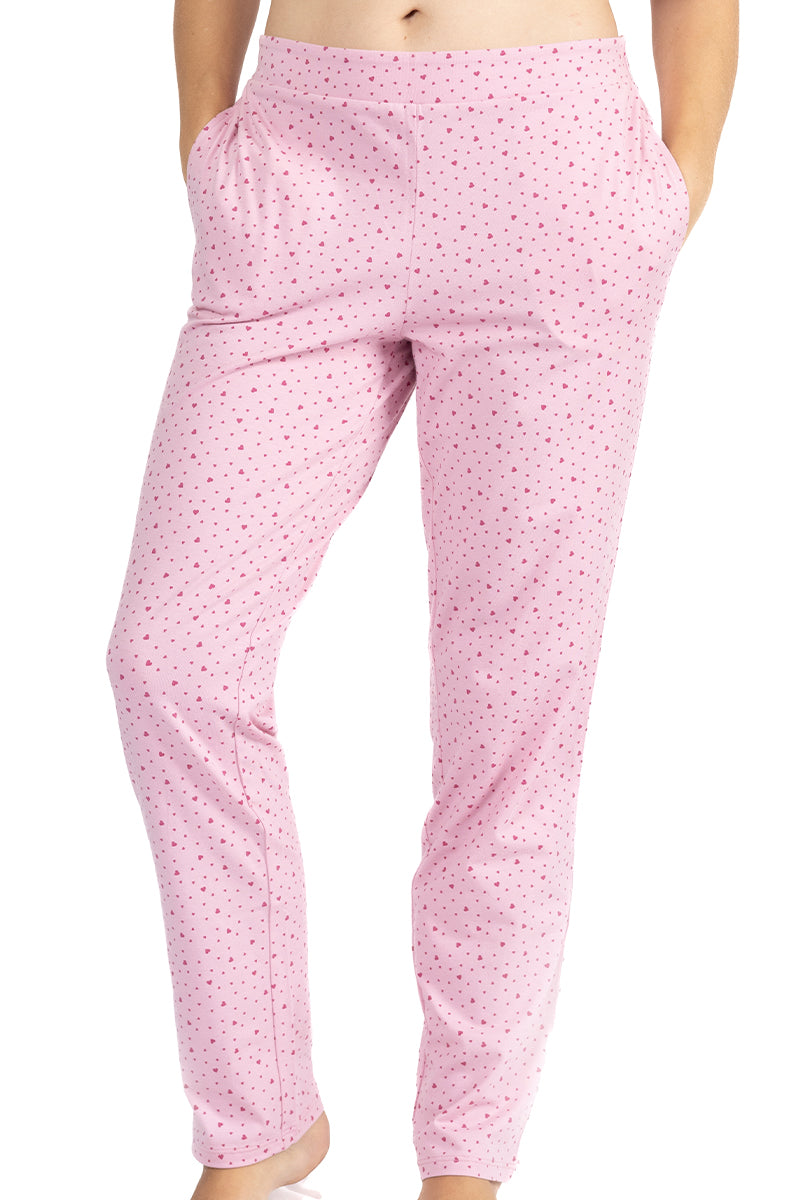 Cozy Comfies PJ Bottom S / Ditsy Heart Print - amanté Sleepwear