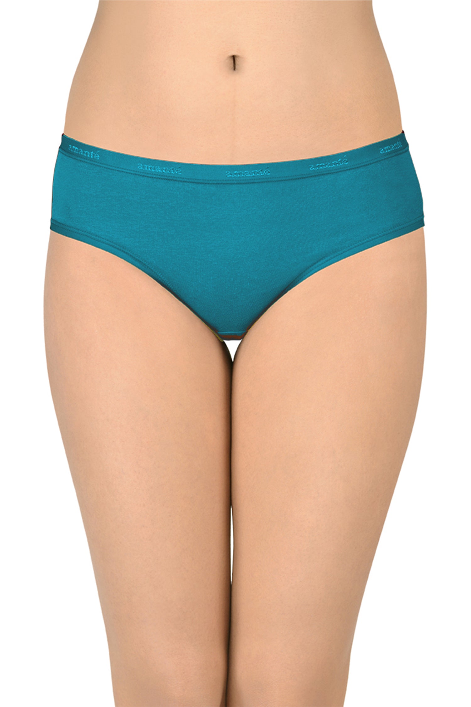 Cotton Bikini Briefs Solid Pack of 3 (Combo 11)  - amanté Panty - Image 2 of 4