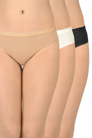 Classic Cotton Bikini Briefs - Wide Band S / C329 Solid - amanté Pantie