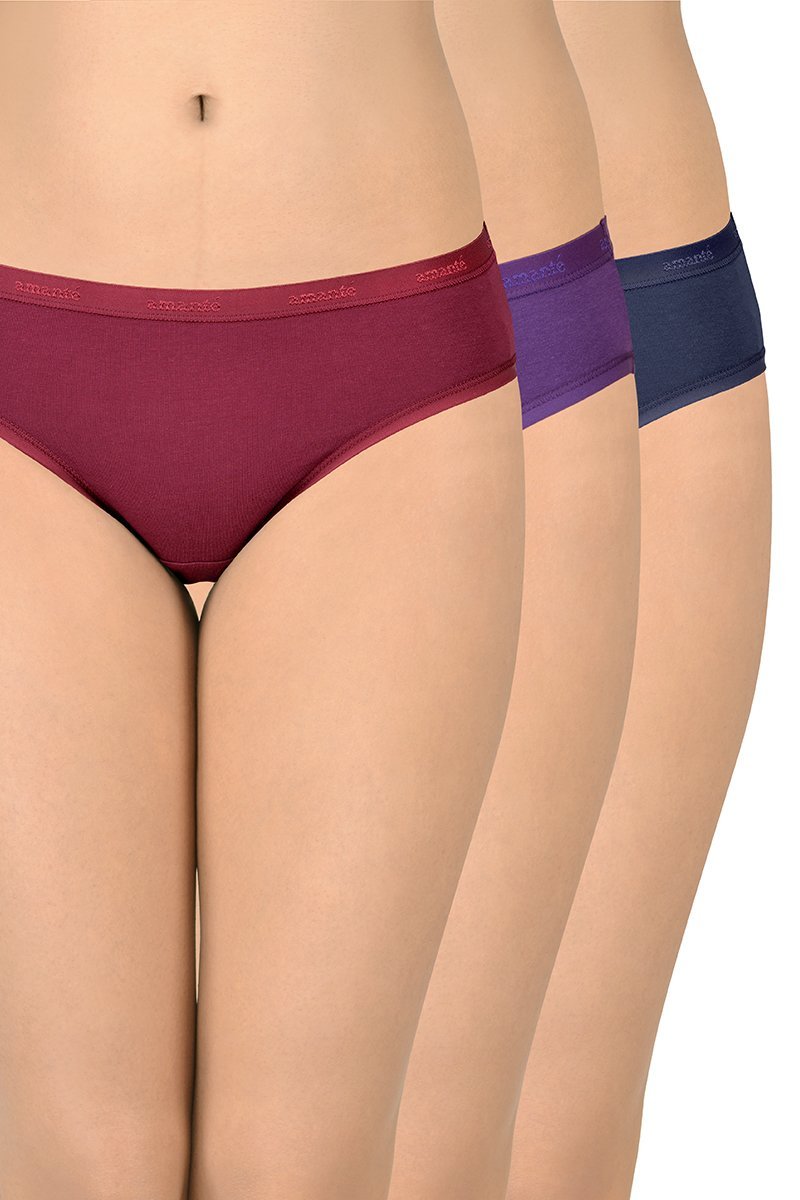 Classic Cotton Bikini Briefs - Wide Band S / C330 Solid - amanté Pantie - Image 2 of 3
