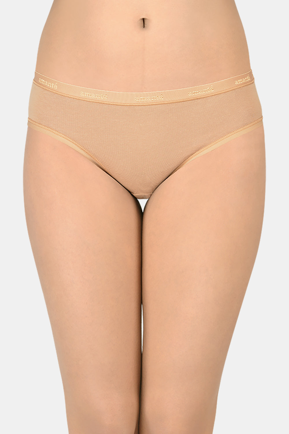 Cotton Bikini Briefs Solid Pack of 3 (Combo 7)  - amanté Panty - Image 4 of 4