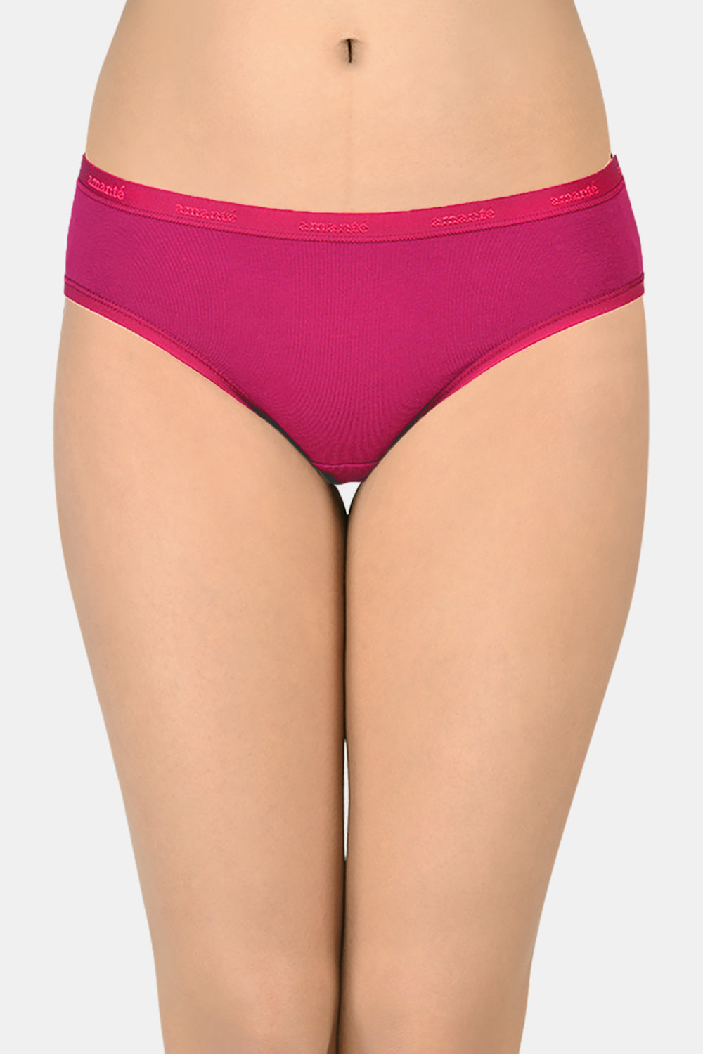 Cotton Bikini Briefs Solid Pack of 3 (Combo 5)  - amanté Panty