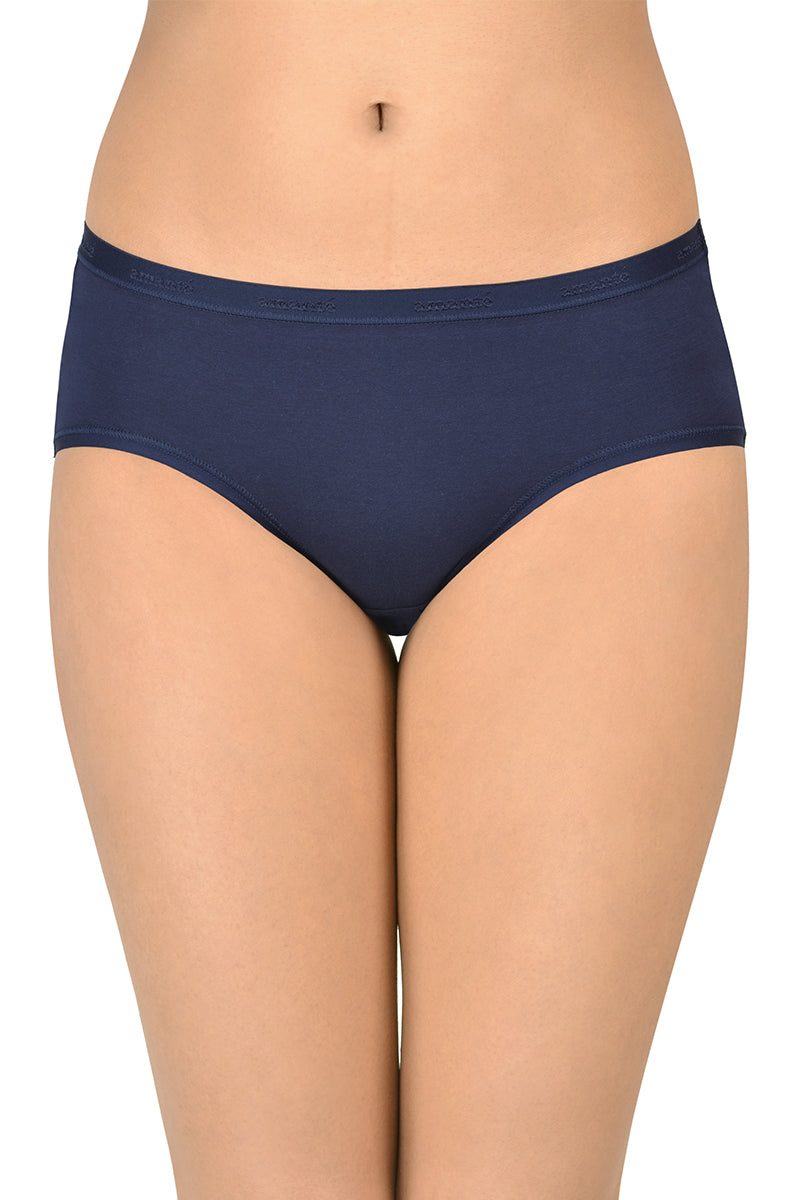 Cotton Hipster Brief Solid Pack of 3 (Combo 3)  - amanté Panty - Image 2 of 4