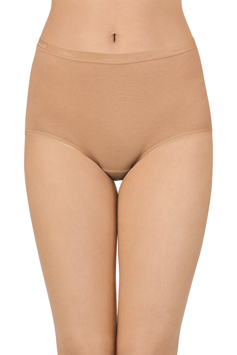 Cotton Full-Brief Solid Pack of 3 (Combo 8)  - amanté Pantie - Image 2 of 4