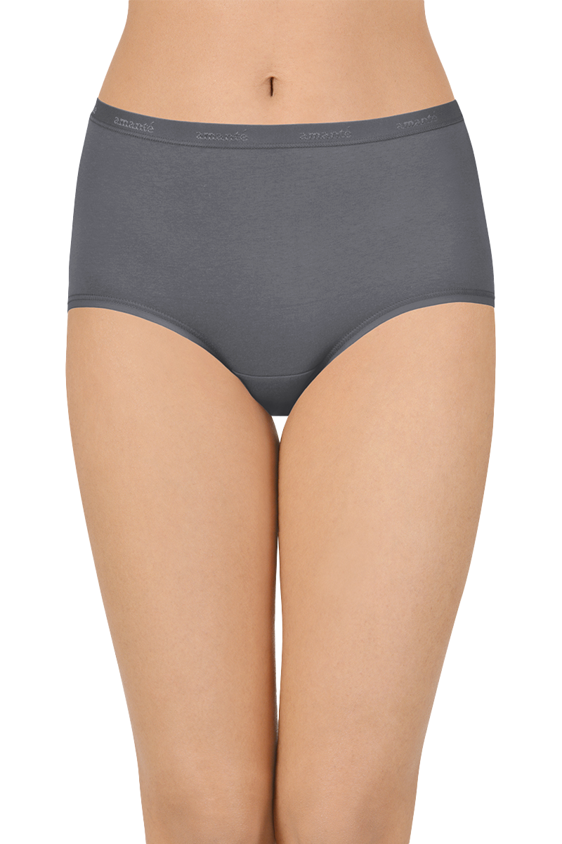 Cotton Full-Brief Solid Pack of 3 (Combo 11)  - amanté Pantie