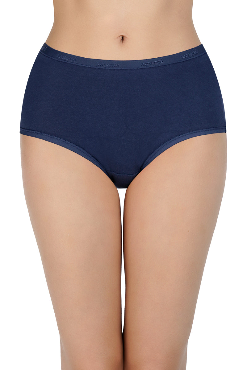 Cotton Full-Brief Solid Pack of 3 (Combo 4)  - amanté Pantie
