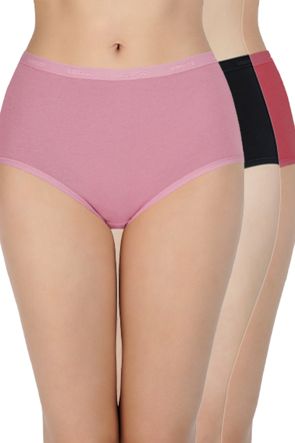 Cotton Full-Brief Solid Pack of 3 (Combo 5) S / B002 - SOLID - amanté Pantie - Image 1 of 4