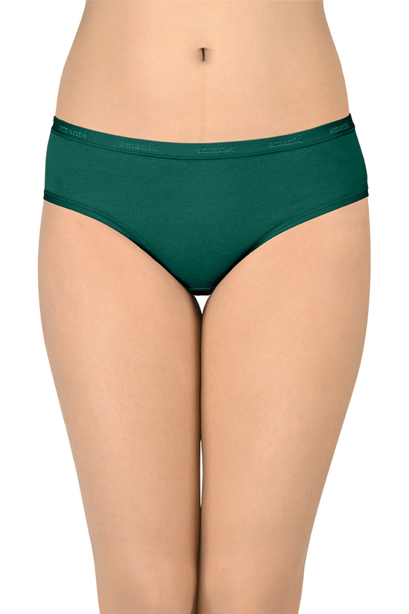 Cotton Hipster Brief Solid Pack of 3 (Combo 9)  - amanté Panty - Image 4 of 4