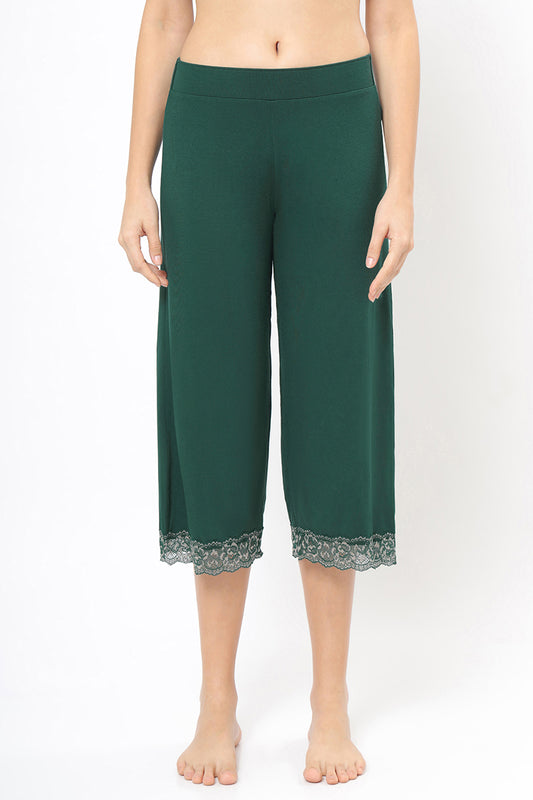 Lace Touch Pyjama Bottom S / Botanical Gardens - amanté Sleepwear