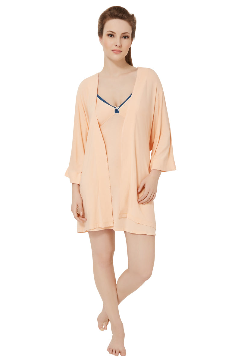 Comfy Cotton Sleep Robe  - amanté Sleepwear - Image 8 of 12