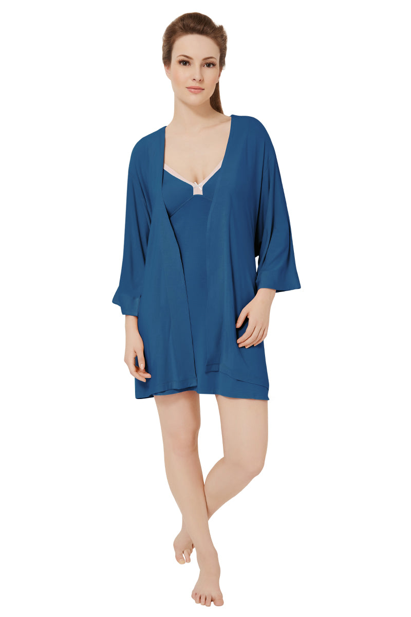 Comfy Cotton Sleep Robe  - amanté Sleepwear - Image 12 of 12