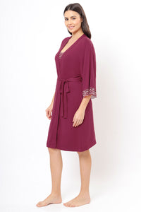 Lace Touch Sleep Robe  - amanté Sleepwear thumbnail 3