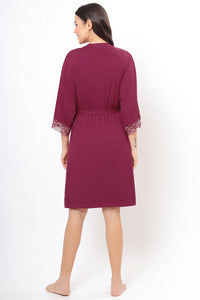 Lace Touch Sleep Robe  - amanté Sleepwear thumbnail 2