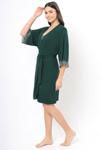 Lace Touch Sleep Robe  - amanté Sleepwear thumbnail 3