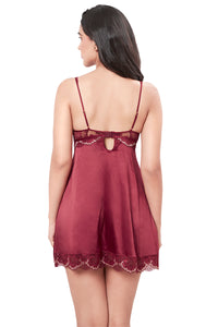 Eternal Bliss Satin Lace Babydoll  - amanté Sleepwear thumbnail 2