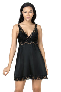Eternal Romance Satin Lace Babydoll  - amanté Sleepwear thumbnail 6
