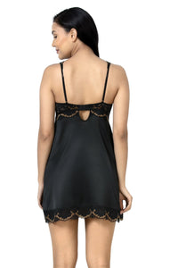 Eternal Romance Satin Lace Babydoll  - amanté Sleepwear thumbnail 8