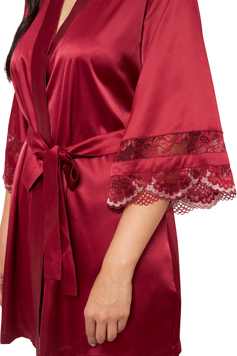 Eternal Bliss Lace Robe  - amanté Sleepwear