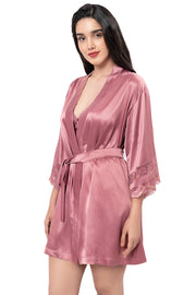 Eternal Bliss Lace Robe  - amanté Sleepwear