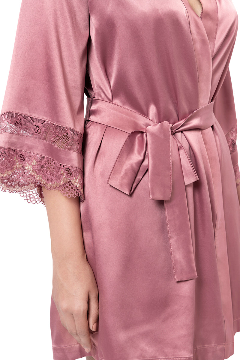 Eternal Bliss Lace Robe  - amanté Sleepwear - Image 4 of 6
