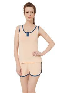 Comfy Cotton Sleep Skinny M / Peach Parfait - amanté Sleepwear thumbnail 4