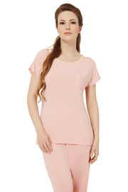 Comfy Cotton Pyjama Top M / Light Coral - amanté Sleepwear