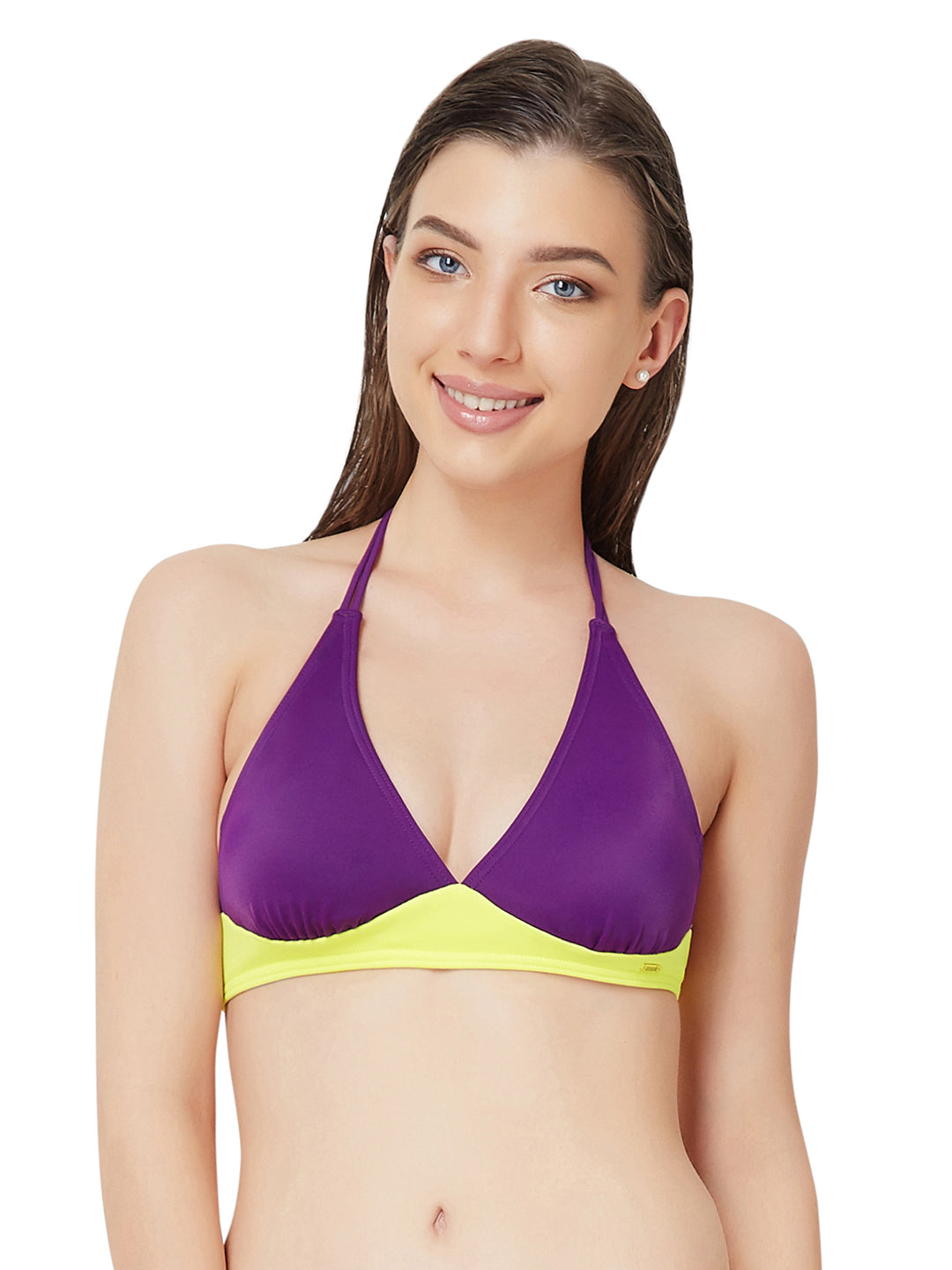 Plunge Bikini Top (New Colours) S / Blackberry - amanté Swimwear - Image 2 of 9