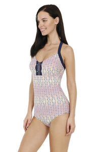 Halter Neck One Piece L / Ethnic Print - amanté Swimwear thumbnail 2
