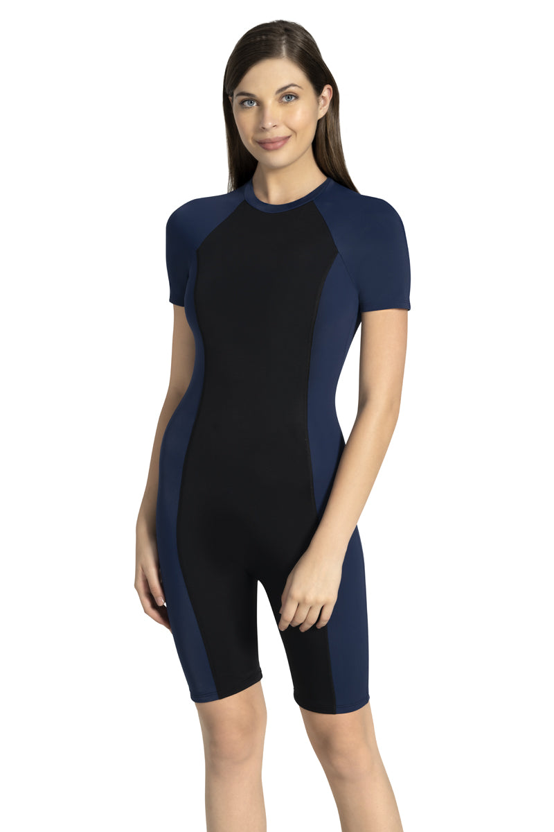 Leg Suit With Sleeves Swimwear S / Globe - amanté Swimwear - Image 3 of 4