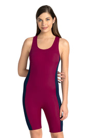 Leg Suit Racerback Swimwear S / Amaranta - amanté Swimwear