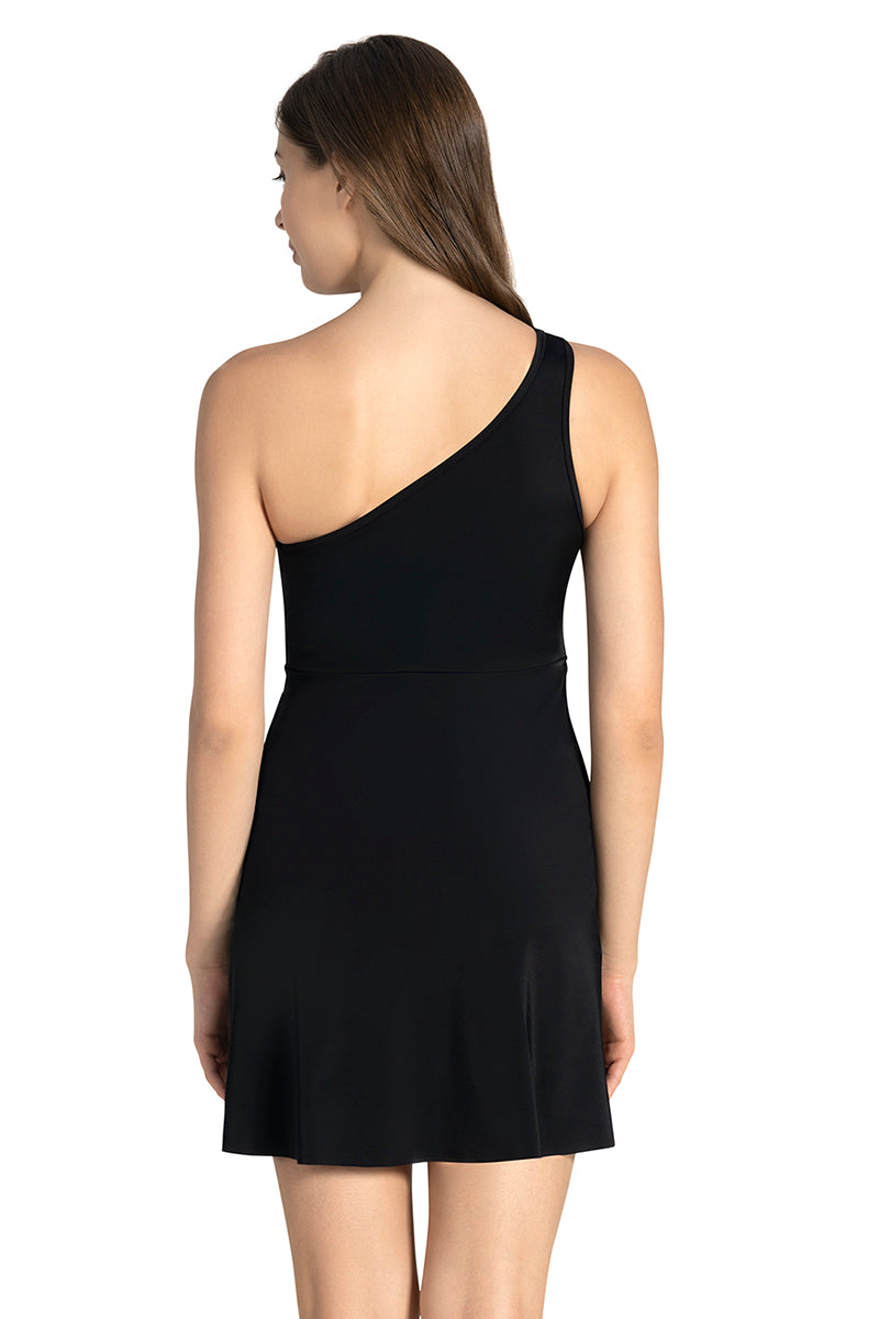 One Shoulder Swim Dress  - amanté Swimwear