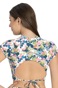 Swim Crop Top With Back Closure  - amanté Swimwear thumbnail 1