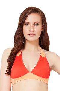 Halter Swim Bikini Top S / Ladybug Papaya - amanté Swimwear thumbnail 1